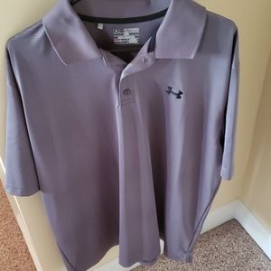 Under Armour Gray golf polo 2XL Heat Gear